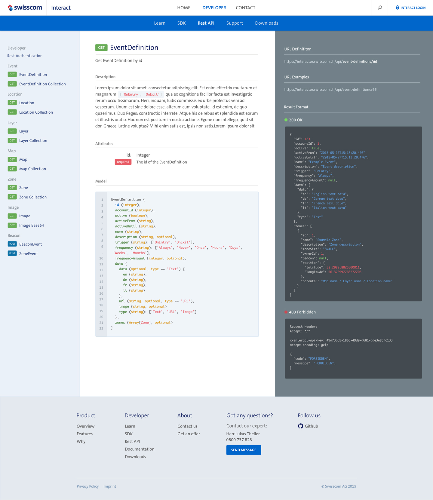 API Code base