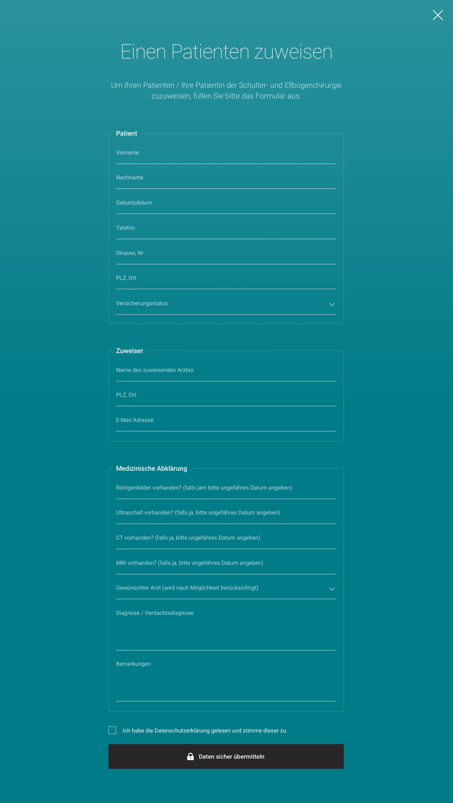 Webform as overlay with background