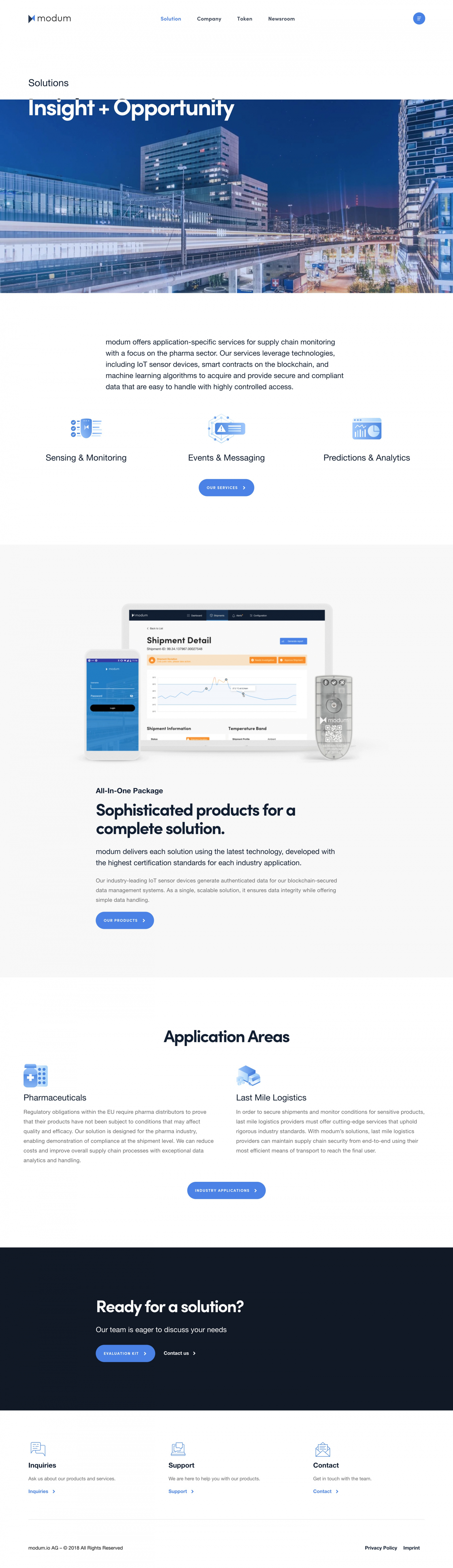 Solution page