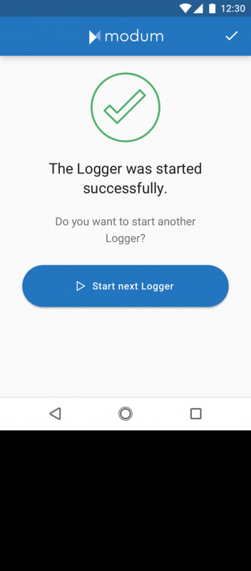 App success message