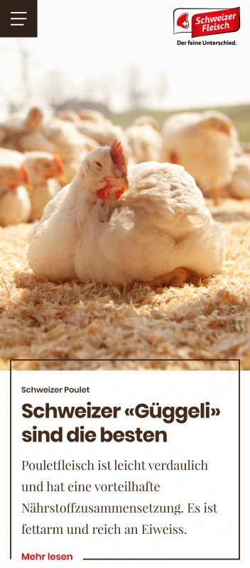 Schweizer Fleisch Startpage Mobile