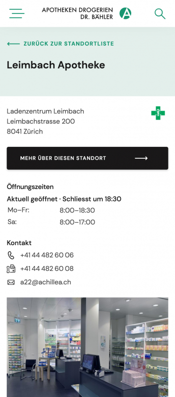 Achillea Location Detail Mobile