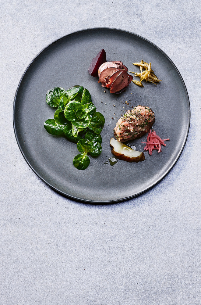 Schweizer Fleisch Haute Cusine Schweinstatar